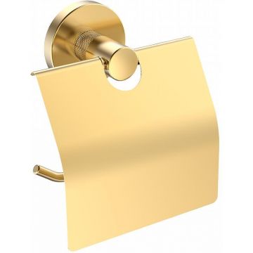 Держатель туалетной бумаги Ceramalux (Керамалюкс) Antica 61207-1 с крышкой, золото