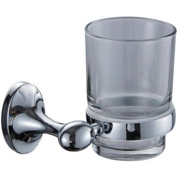 Стакан для зубных щеток Ceramalux (Керамалюкс) Bell 53502, хром