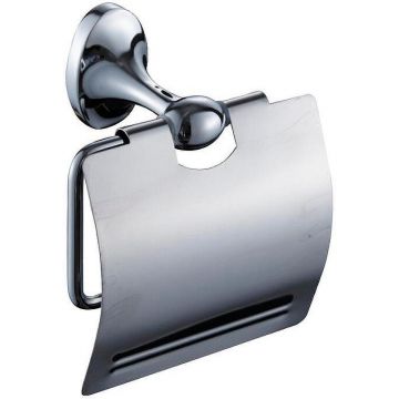 Держатель туалетной бумаги Ceramalux (Керамалюкс) Bell 53507 с крышкой, хром