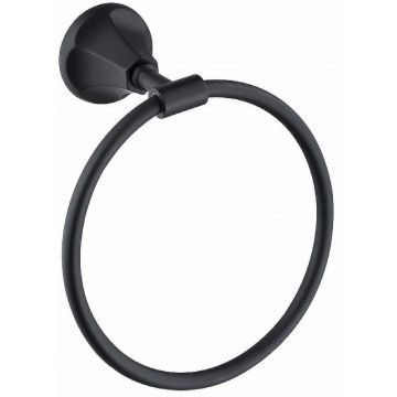 Кольцо для полотенец Ceramalux (Керамалюкс) Biatrichi 73006-1, черный матовый