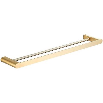 Полотенцедержатель Ceramalux (Керамалюкс) Florenzia 63109 двойной, золото матовое