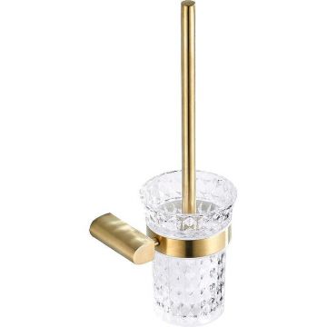 Ершик для унитаза Ceramalux (Керамалюкс) Florenzia 63113, золото матовое