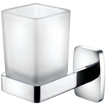 Стакан для зубных щеток Ceramalux (Керамалюкс) Cube 12602, хром