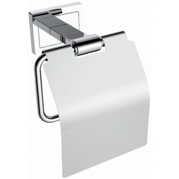 Держатель туалетной бумаги Ceramalux (Керамалюкс) Gamma 12307 с крышкой, хром
