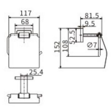 Держатель туалетной бумаги Ceramalux (Керамалюкс) Gamma 12307 с крышкой, хром