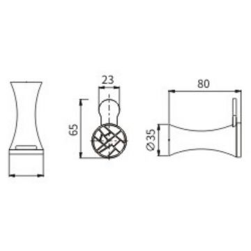 Крючок Ceramalux (Керамалюкс) Virginia 94301A, хром