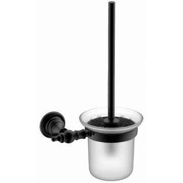 Ершик для унитаза Ceramalux (Керамалюкс) Elegance 95813, черный матовый