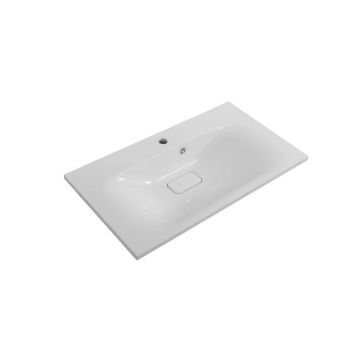 Раковина из литьевого мрамора BelBagno BB800/450-LV-MR-FT, 800x450x142 белый