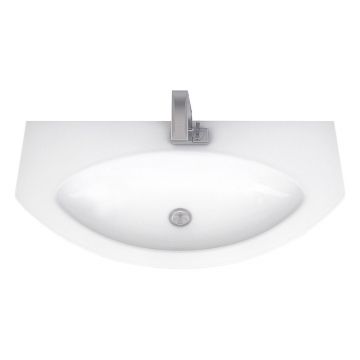 Стеклянная раковина Cezares (Цезарис) Eden 82399 Extra light, 92x52 см белый