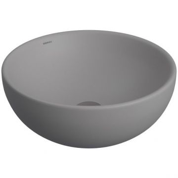 Раковина Berges (Бергес) Mascon накладная, Ø 45 см, цвет матовый серый, без отверстия под смеситель (0181062)