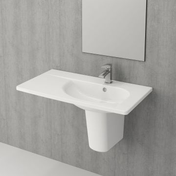 Раковина Bocchi (Боччи) Taormina Arch, база 86 см 1020-001-0126 белая