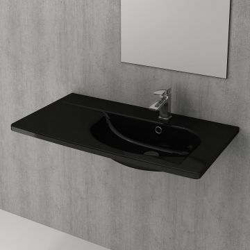 Раковина Bocchi (Боччи) Taormina Arch, база 86 см 1020-005-0126 черная