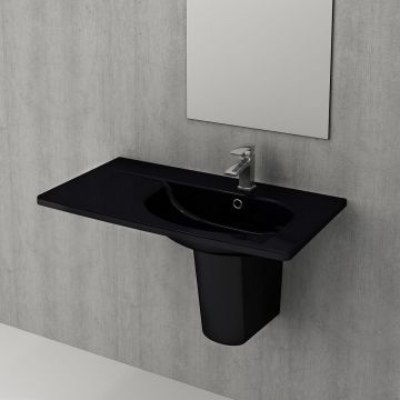 Раковина Bocchi (Боччи) Taormina Arch, база 86 см 1020-005-0126 черная