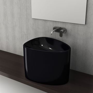 Раковина Bocchi (Боччи) Etna моноблок, база 58 см 1162-005-0125 черная