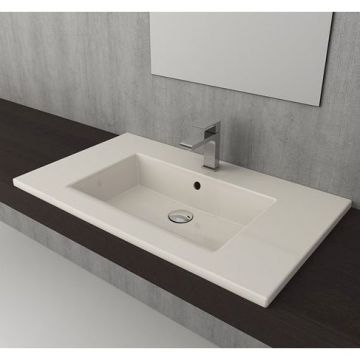 Раковина Bocchi (Боччи) Milano, база 102.5 см 1105-014-0126 кремовая