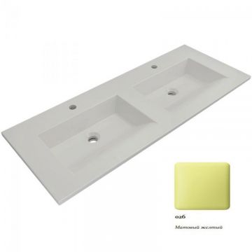 Раковина Bocchi (Боччи) Milano, база 122 см 1111-026-0126 желтая