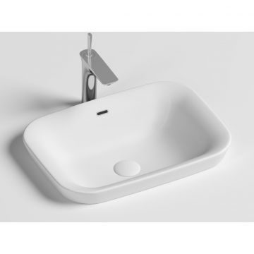 Раковина Ceramicanova (Керамиканова) Element встраиваемая сверху 150х580х400 мм CN6041 Белый