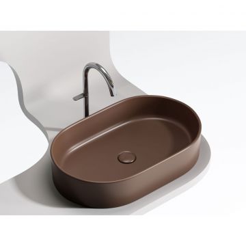 Раковина Ceramicanova Element накладная 122х608х385 мм CN6048MDB Темно-Коричневый Матовый
