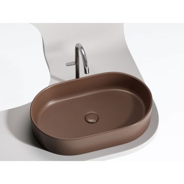 Раковина Ceramicanova Element накладная 122х608х385 мм CN6048MDB Темно-Коричневый Матовый