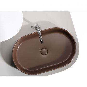 Раковина Ceramicanova Element накладная 122х608х385 мм CN6048MDB Темно-Коричневый Матовый