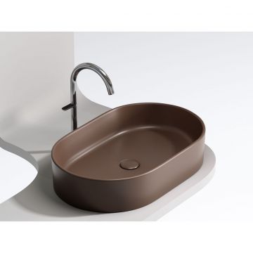 Раковина Ceramicanova Element накладная 122х608х385 мм CN6048MDB Темно-Коричневый Матовый