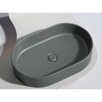 Раковина Ceramicanova Element накладная 122х608х385 мм CN6048MDH Темный Антрацит Матовый