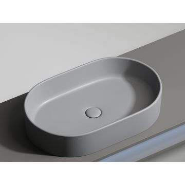 Раковина Ceramicanova (Керамиканова) Element накладная 122х608х385 мм CN6048MH Антрацит Матовый