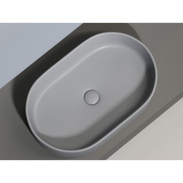 Раковина Ceramicanova (Керамиканова) Element накладная 122х608х385 мм CN6048MH Антрацит Матовый