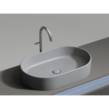 Раковина Ceramicanova (Керамиканова) Element накладная 122х608х385 мм CN6048MH Антрацит Матовый