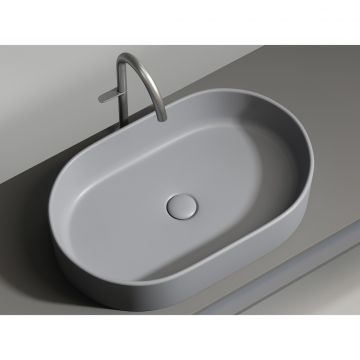 Раковина Ceramicanova (Керамиканова) Element накладная 122х608х385 мм CN6048MH Антрацит Матовый