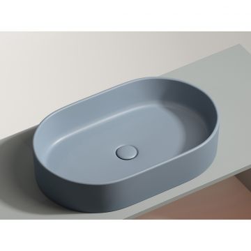 Раковина Ceramicanova (Керамиканова) Element накладная 122х608х385 мм CN6048MHL Серо-Голубой Матовый