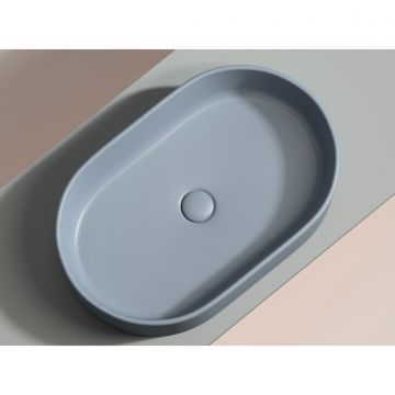 Раковина Ceramicanova (Керамиканова) Element накладная 122х608х385 мм CN6048MHL Серо-Голубой Матовый