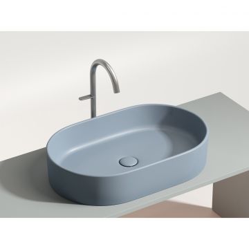 Раковина Ceramicanova (Керамиканова) Element накладная 122х608х385 мм CN6048MHL Серо-Голубой Матовый