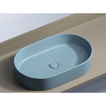 Раковина Ceramicanova (Керамиканова) Element накладная 122х608х385 мм CN6048ML Голубой Матовый