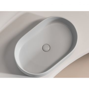 Раковина Ceramicanova (Керамиканова) Element накладная 122х608х385 мм CN6048MSG Серый Матовый