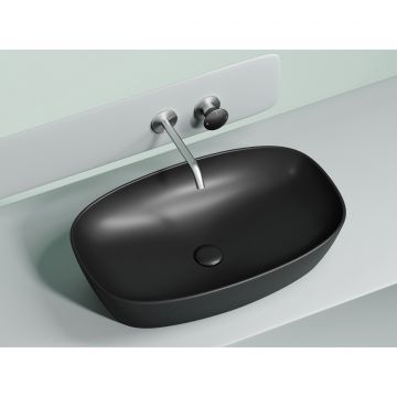 Раковина Ceramicanova (Керамиканова) Element накладная 138х600х380 мм CN6049MB Черный Матовый