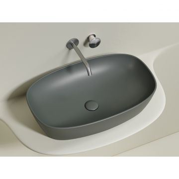 Раковина Ceramicanova (Керамиканова) Element накладная 138х600х380 мм CN6049MH Антрацит Матовый