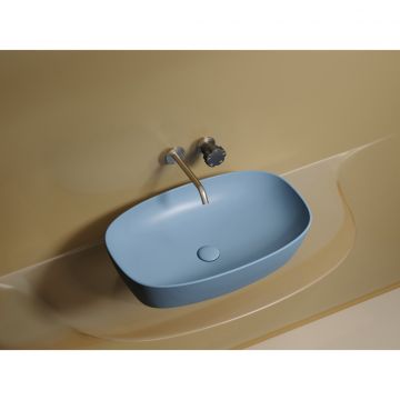 Раковина Ceramicanova Element накладная 138х600х380 мм CN6049ML Голубой Матовый