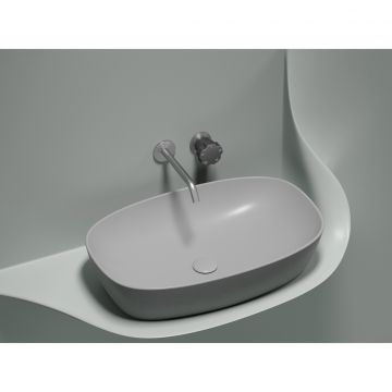 Раковина Ceramicanova (Керамиканова) Element накладная 138х600х380 мм CN6049MSG Серый Матовый