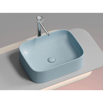 Раковина Ceramicanova Element накладная 150х505х380 мм CN6052ML Голубой Матовый