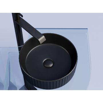 Раковина Ceramicanova (Керамиканова) Element накладная 115х360х360 мм CN6057MB Черный Матовый