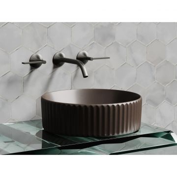 Раковина Ceramicanova (Керамиканова) Element накладная 115х360х360 мм CN6057MDB Темно-Коричневый Матовый