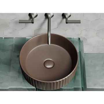 Раковина Ceramicanova (Керамиканова) Element накладная 115х360х360 мм CN6057MDB Темно-Коричневый Матовый