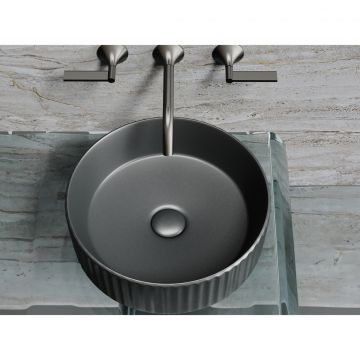Раковина Ceramicanova Element накладная 115х360х360 мм CN6057MDH Темный Антрацит Матовый