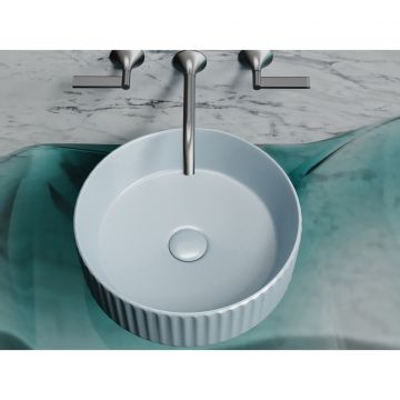 Раковина Ceramicanova (Керамиканова) Element накладная 115х360х360 мм CN6057MHL Серо-Голубой Матовый