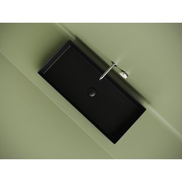 Раковина Ceramicanova (Керамиканова) Element накладная 130х801х361 мм CN6072MB Черный матовый