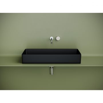 Раковина Ceramicanova (Керамиканова) Element накладная 130х801х361 мм CN6072MB Черный матовый