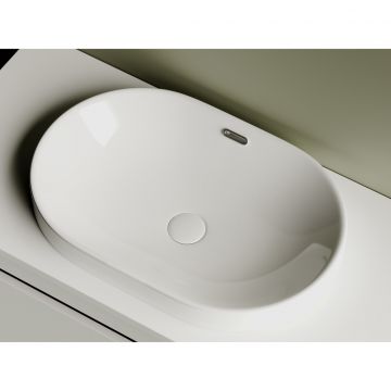 Раковина Ceramicanova (Керамиканова) Element встраиваемая сверху 195х600х400 мм CN5020 Белый