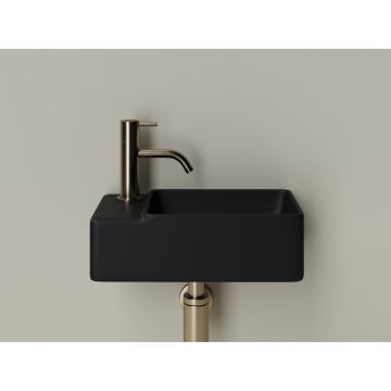 Раковина Ceramicanova (Керамиканова) Element подвесная 125х395х220 мм CN5046MB Черный матовый