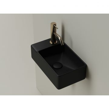 Раковина Ceramicanova (Керамиканова) Element подвесная 125х395х220 мм CN5046MB Черный матовый